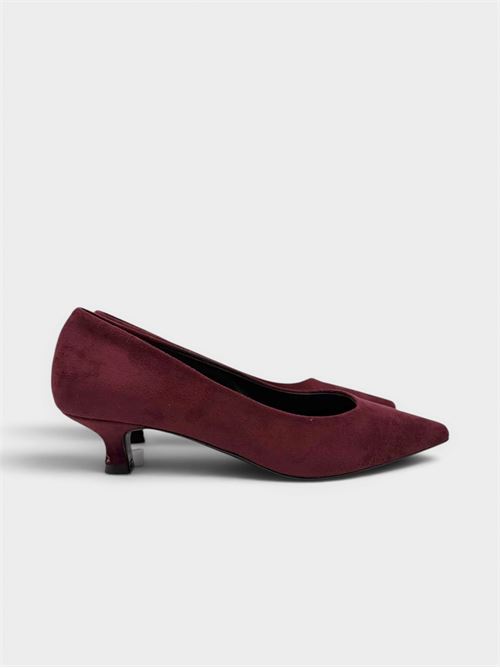 Décolleté bordeaux in suede con tacco basso IL LACCIO | 894M151CAMOSCIOBORDO